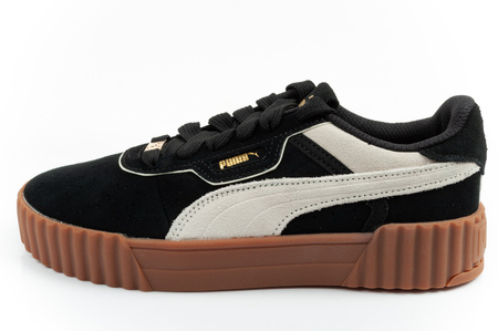Puma Carina 3.0 Damen-Sneaker, Leder, Schwarz, Modisch