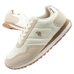 U.S. Polo Assn. Damen-Sneaker, modisch, bequem, Ecru
