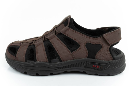 Skechers Arch Fit Herrensandalen [204348/CHOC], braun.