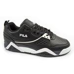 Fila Herren-Sportschuhe Casim schwarze Sneaker aus Leder bequem