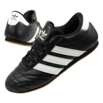 Adidas Taekwondo Lace Damen-Sneaker aus schwarzem Leder