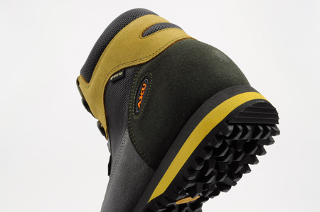 Aku Herren-Wanderschuhe Slope GTX aus Leder, knöchelhoch, Grau und Gelb