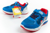 Leomil Kinder-Sneaker Super Mario mit LED-Lichtern und Klettverschluss, Blau