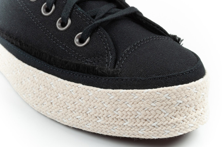 Converse Chuck Taylor Damen-Espadrille-Sneaker, modisch, schwarz, bequem