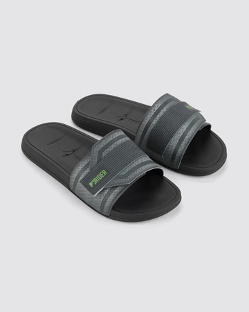 Rider Walk Herren Flip-Flops, sportlich, bequem, grau, mit Klettverschluss [12394 BB536]