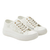 Lee Cooper Damen-Plateau-Sneaker in Weiß mit Schnürung