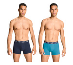 Puma Herren-Boxershorts, 2er-Pack, Marineblau, bequeme Baumwolle