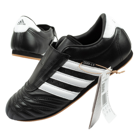 Adidas Damen-Taekwondo-Sneaker, Schwarz, Leder, Slip-On