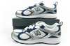 New Balance 408 Herren-Sneaker, modisch, bequem, Weiß, Silber