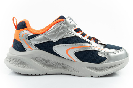 Skechers Glow Strider LED Kindersneaker für Jungen in Silber