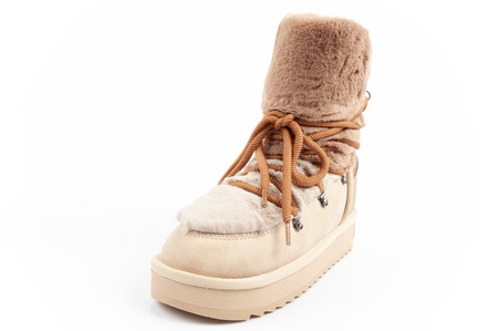 D. Franklin Damen Winterstiefel, modisches Fellfutter, isoliert, Braunbeige, High-Top