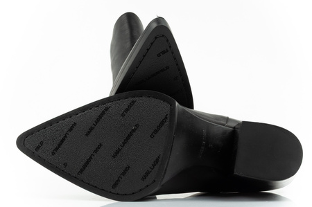 Karl Lagerfeld Cowboystiefel Damen Cowboystiefel Leder schwarz [KL31264 000]