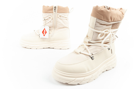 Lee Cooper Damen Winter-Wanderschuhe, isoliert, Beige und Creme