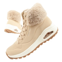 Skechers Uno Rugged Damen Winterstiefeletten in Beige mit Fell