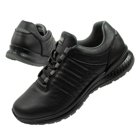 Grisport Nero Avon Herren-Sneaker aus Leder in Schwarz, bequem und leicht