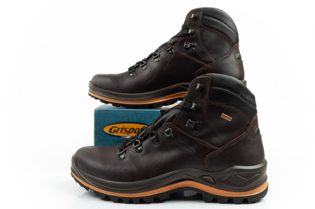 Grisport Marrone Wasserdichte Leder-Wanderstiefel für Herren