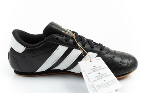 Adidas Taekwondo Lace Damen-Sneaker aus schwarzem Leder