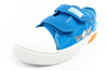 Leomil Sonic Kinder-Sportschuhe, leichte Sneaker mit Klettverschluss, Blau und Rot