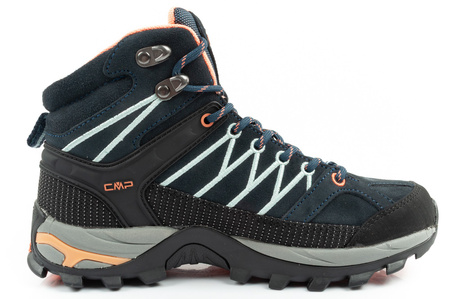 CMP Rigel Damen-Wanderschuhe, Leder, strapazierfähig, wasserdicht, Overknee, Marineblau