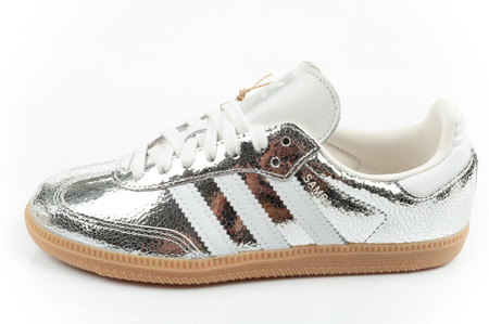 Adidas Samba OG Damen-Sneaker, Silber, Modisches Leder