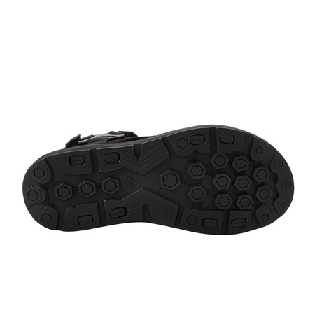 Lee Cooper Herren-Sandalen mit Klettverschluss für den Sommer, leicht, schwarz