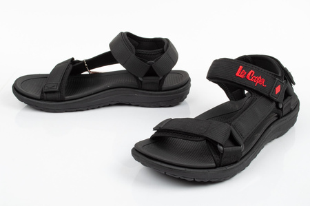Lee Cooper Damensandalen [LCW-24-34-2615L], schwarz.