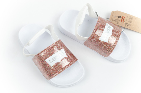 Levi's Pool S Mini Pink Glitter Kindersandalen