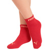 Puma Damen 3er-Pack Baumwoll-Knöchelsocken Pink/Rot/Weiß