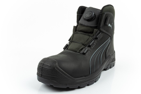 Puma Cascades Disc S3 High CI HI HRO SRC BOA Arbeitsschuhe, Schwarz
