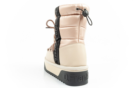 D.Franklin Damen Winterstiefel, modische, isolierte Stiefeletten in Gold