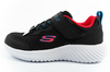 Skechers Bounder Kinder-Sportschuhe mit Klettverschluss, leicht, modisch, schwarz