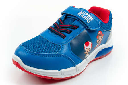 Leomil Kinder-Sneaker Super Mario mit LED-Lichtern und Klettverschluss, Blau