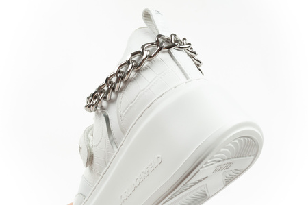 Karl Lagerfeld Anakapri Schuhe Sneakers Damen Sport Leder weiß [KL63543 01S]