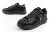 Karl Lagerfeld Herren-Sneaker Kapri, Schwarzes Leder