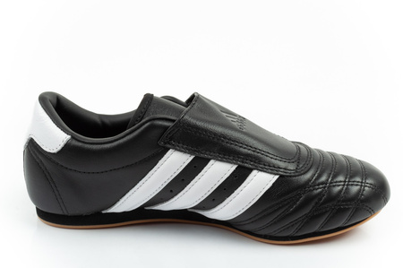 Adidas Damen-Taekwondo-Sneaker, Schwarz, Leder, Slip-On