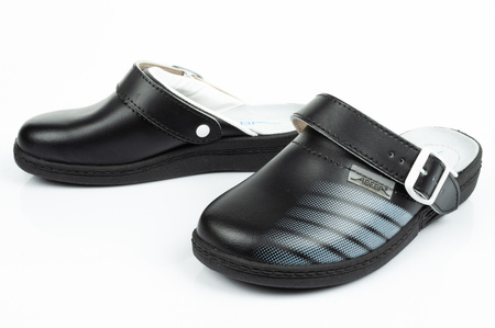 Clogs Flip-Flops medizinische Schuhe Abeba Leder [7212]