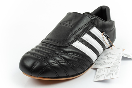 Adidas Damen-Taekwondo-Sneaker, Schwarz, Leder, Slip-On