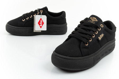 Lee Cooper Damen-Sneaker, modisch, Schwarz