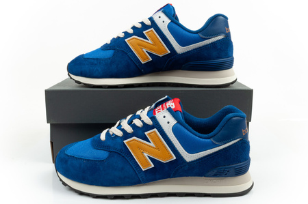 New Balance 574 Herren-Sneaker, Modisches Leder, Blau