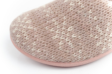 Scholl Creamy Bootie Damen-Hausschuhe [F301471023] isoliert, rosa.