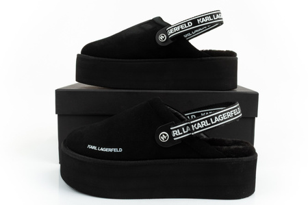 Karl Lagerfeld Thermoschuhe isolierte Slipper Pantoletten mit Fell [KL48502 50X]