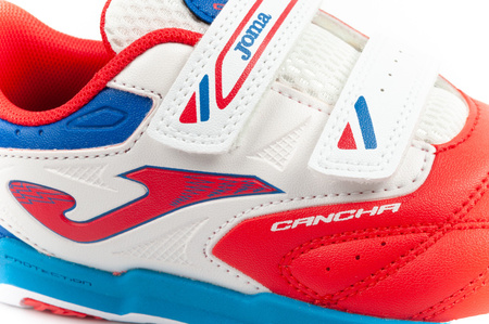 Joma Cancha JR 2606 Kinder-Sportschuhe, Hallenfußballschuhe mit Klettverschluss