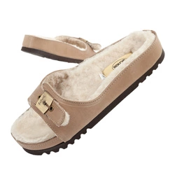 Scholl Iconic MEG Taupe Damen Flip-Flops [F303171062] Fell, beige.