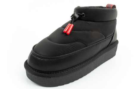 D.Franklin Damen Winterstiefel, modische, isolierte schwarze Stiefeletten