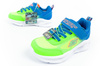 Skechers S Lights Kinder Sportschuhe Jungen leichte bequeme LED blau