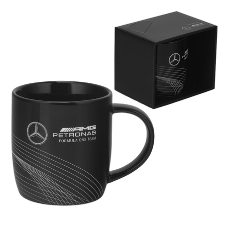 Mercedes F1 Fan-Tasse 350 ml AMG Schwarz Keramik Geschenk