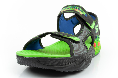 Skechers Kindersandalen [400614L/BKLM] LED-Schuhe, Schwarz.