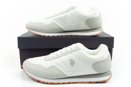 U.S. Polo Assn. Herren-Sneaker, modisch, bequem, weiß