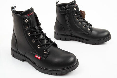 Levi's Mädchen-Ankle-Boots Pasadena SE, Schwarz, mit Reißverschluss
