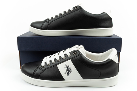 U.S. Polo Assn. Herren-Sneaker, modisch, schwarz, bequem
